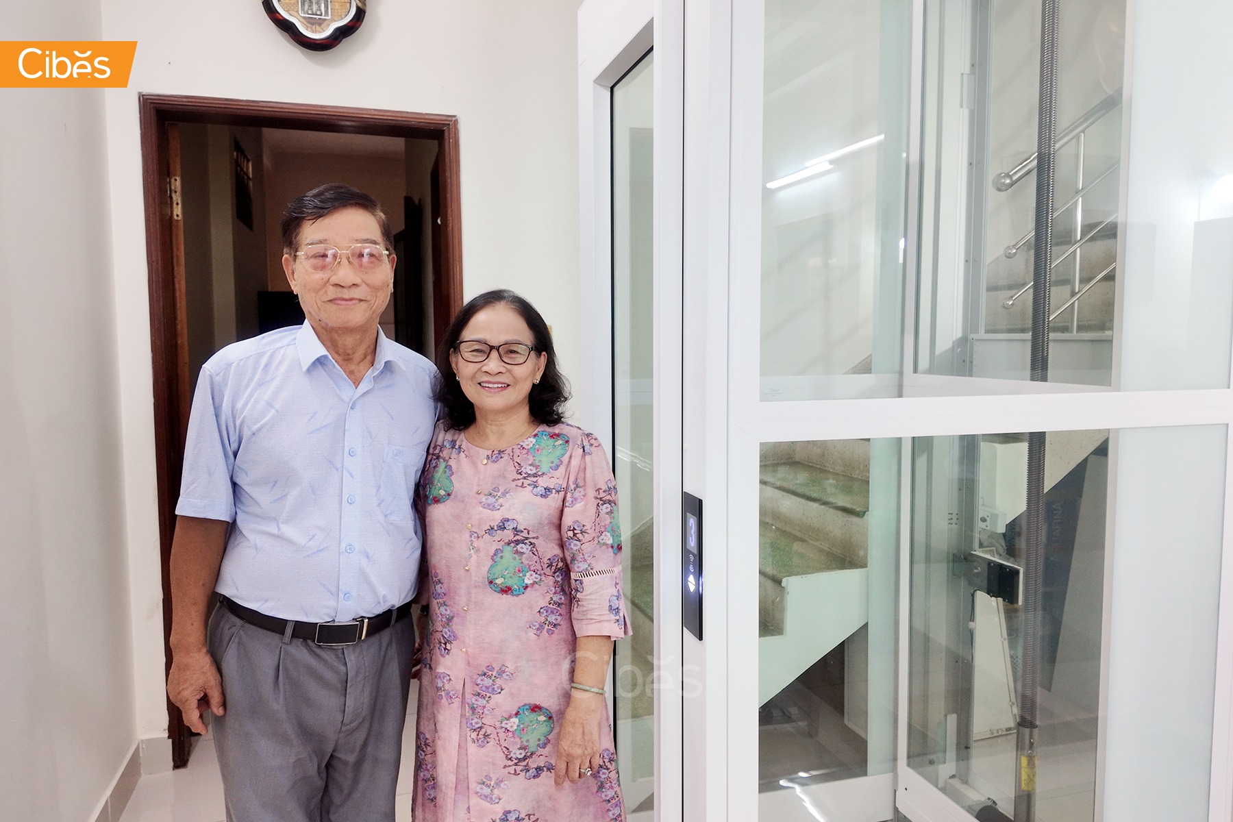 Đà Nẵng - Thang máy gia đình 3 tầng lắp đặt cho nhà cải tạo